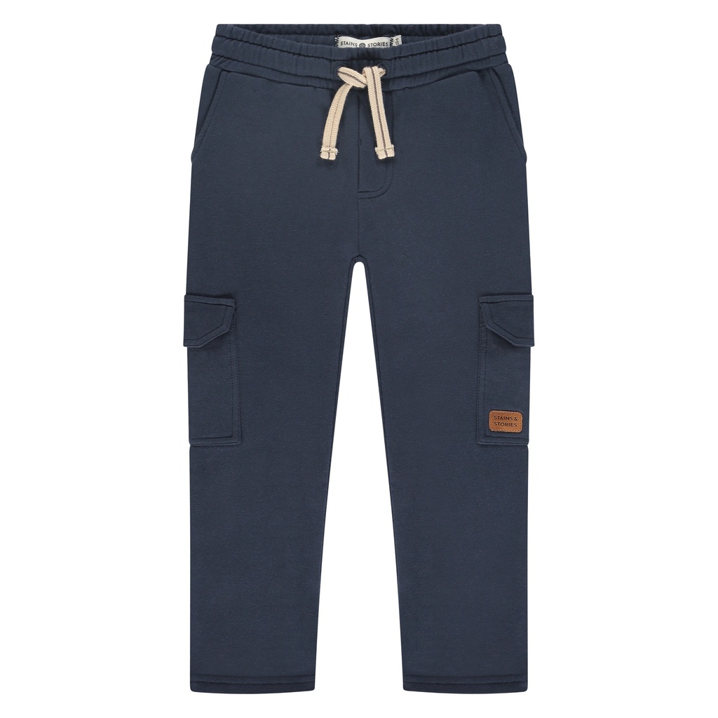 Stains & Stories - boys sweatpants - navy - SSA24607293
