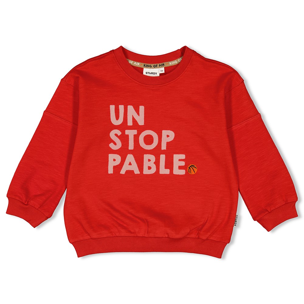 Sturdy - Sweater - Jump For Joy - Rood - 71600572