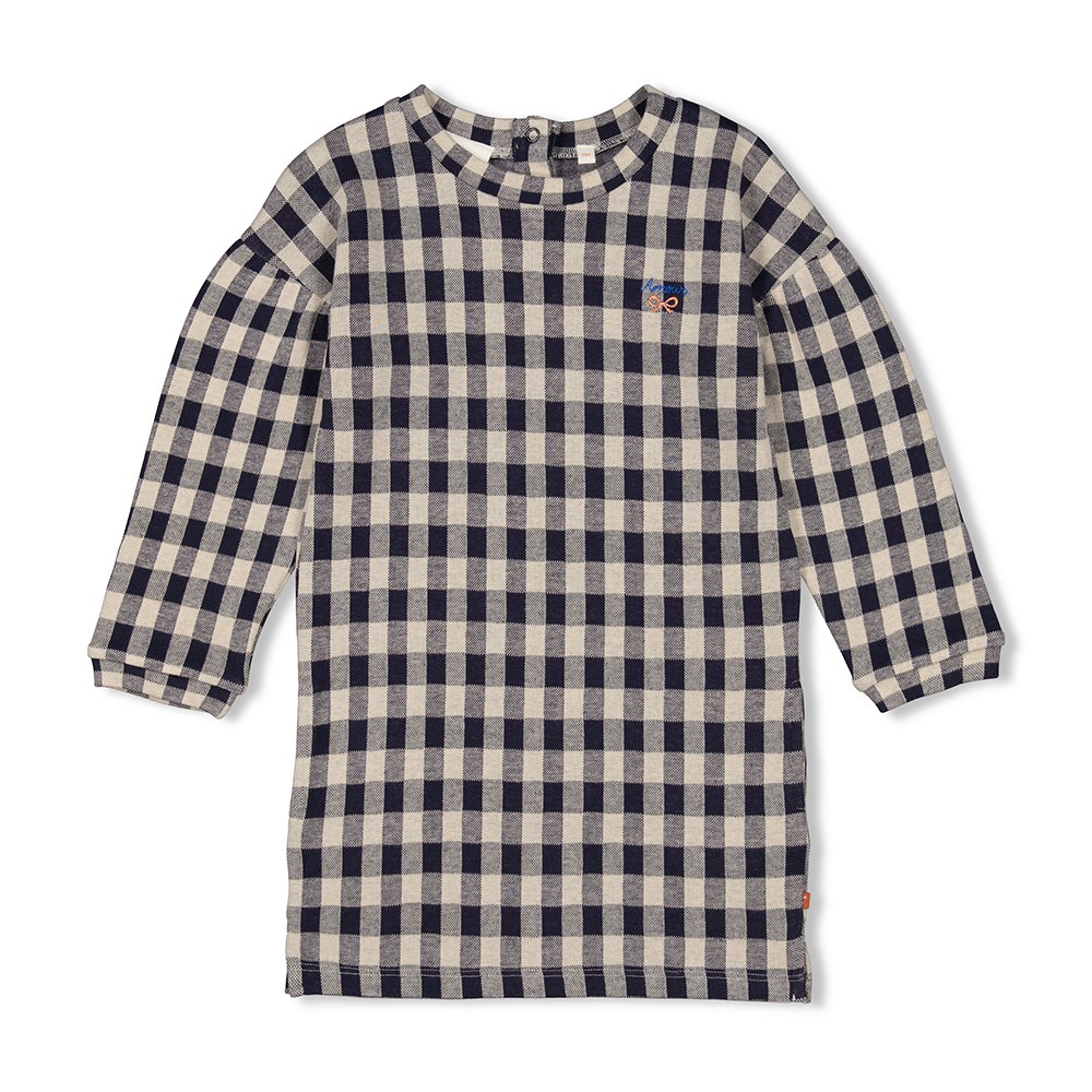 Jubel - Geruite jurk - Amour Toujours - Marine - 91400385