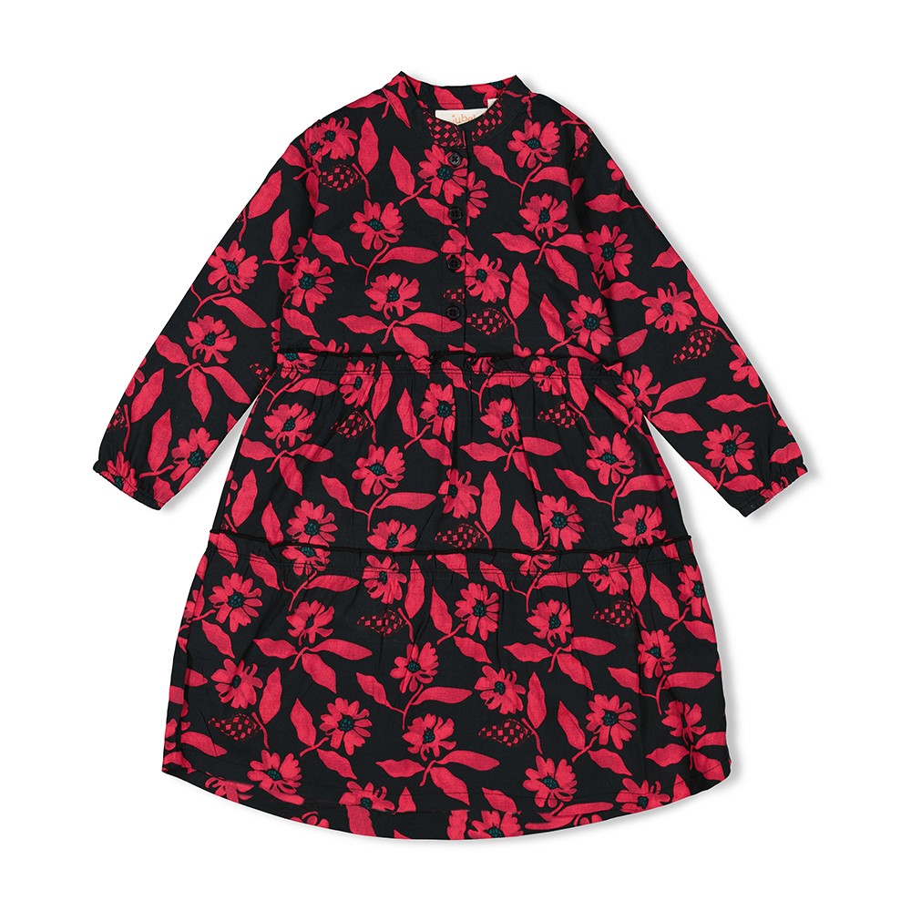 Jubel - Jurk AOP - Girls Club - Antraciet - 91400387