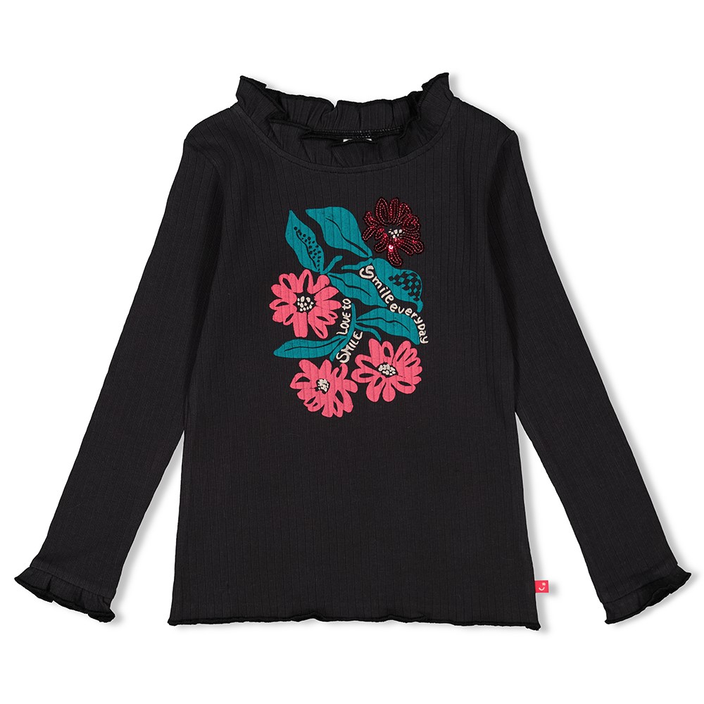 Jubel - Longsleeve - Girls Club - Antraciet - 91600398