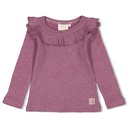 Jubel - Longsleeve ruches - Forest Fancy - Lila - 91600407