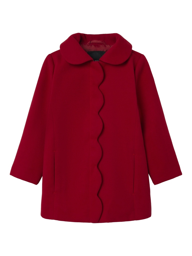 NAME IT MINI - NMF MERRY SCALLOP COAT - Chili Pepper