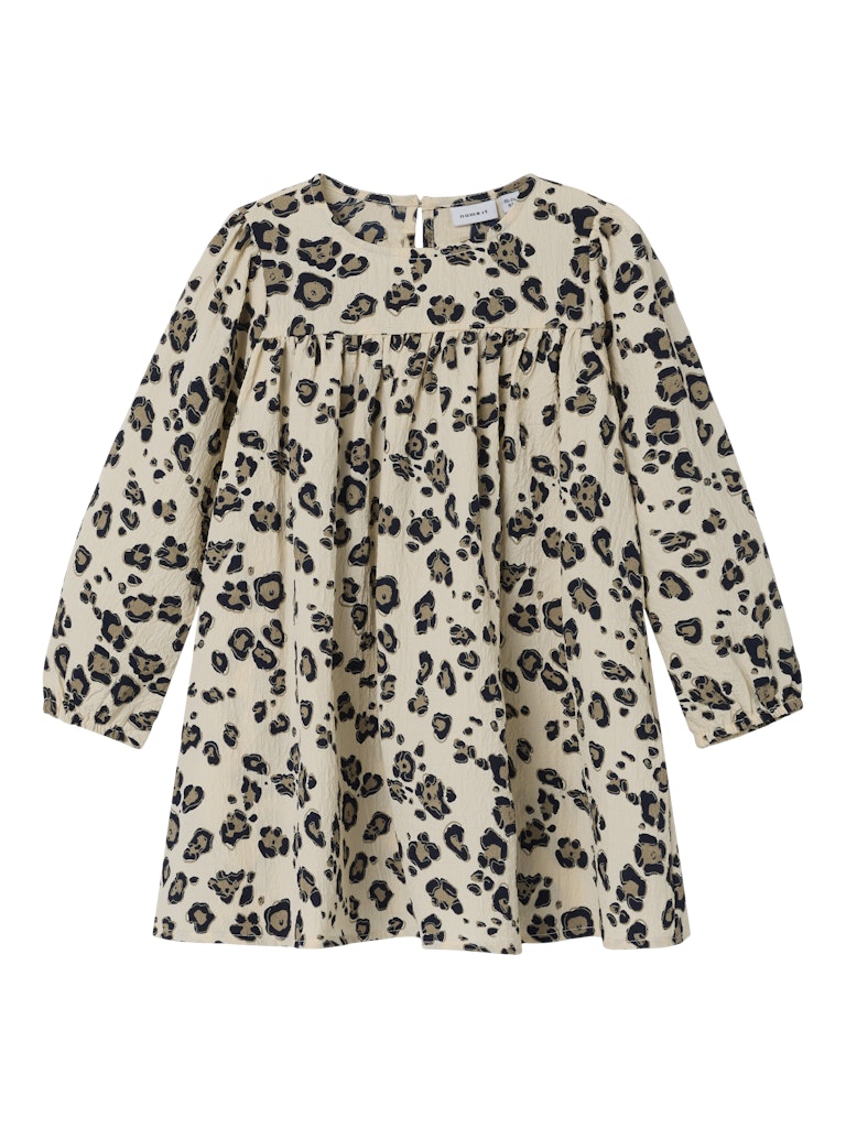 NAME IT MINI - NMF POLLY LS DRESS AOP - Summer Sand