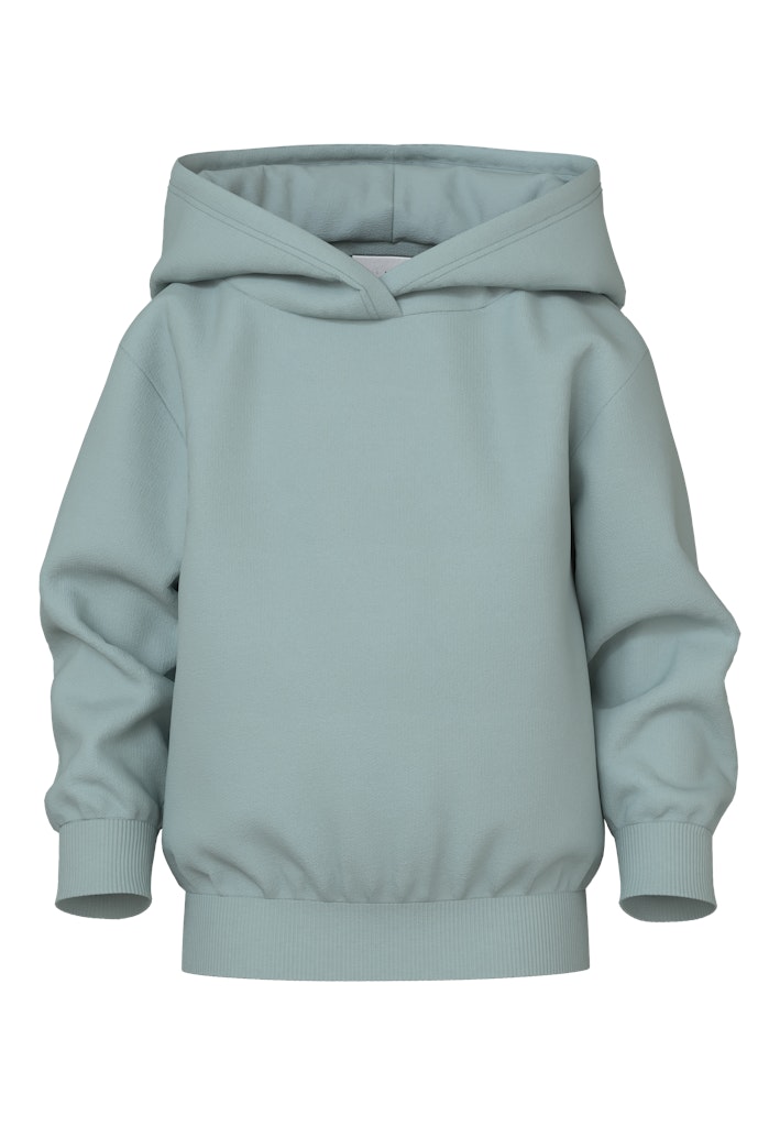 NAME IT MINI - NMF VIAN LS NREG SWEAT WH BRU - Gray Mist