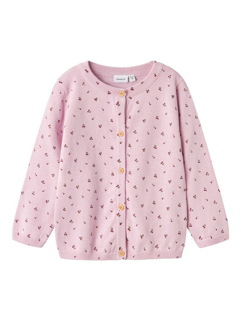 NAME IT MINI - NMF BASINE LS KNIT CARD - Winsome Orchid