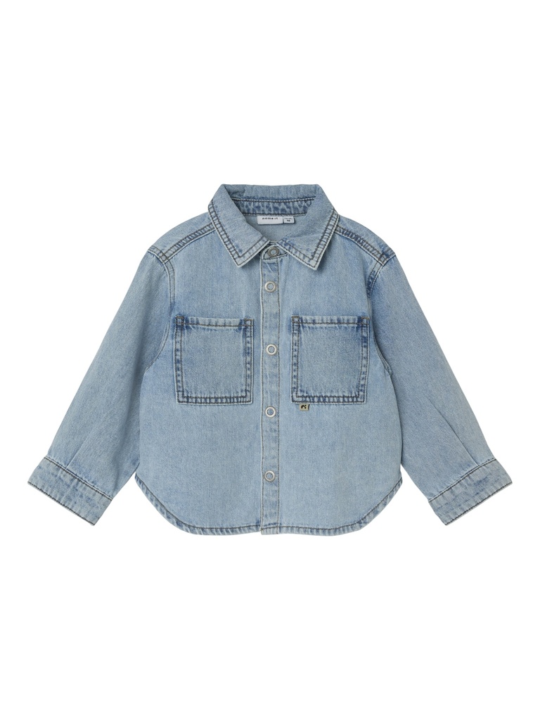 NAME IT MINI - NMM TEN OS DNM LS SHIRT 5010-BY B - Light Blue Denim