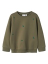 NAME IT MINI - NMM BEN NREG SWEAT UNB - Dusty Olive