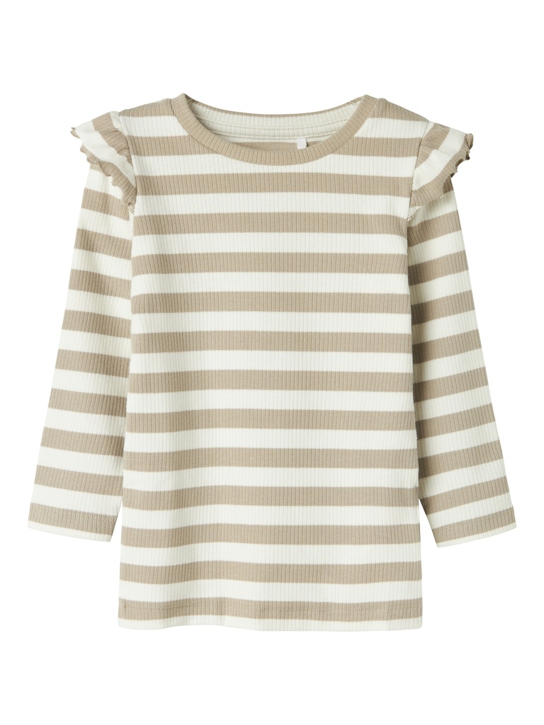 NAME IT MINI - NMF TAIA SLIM LS TOP - Pure Cashmere Cloud Dancer