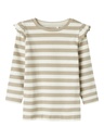 NAME IT MINI - NMF TAIA SLIM LS TOP - Pure Cashmere Cloud Dancer