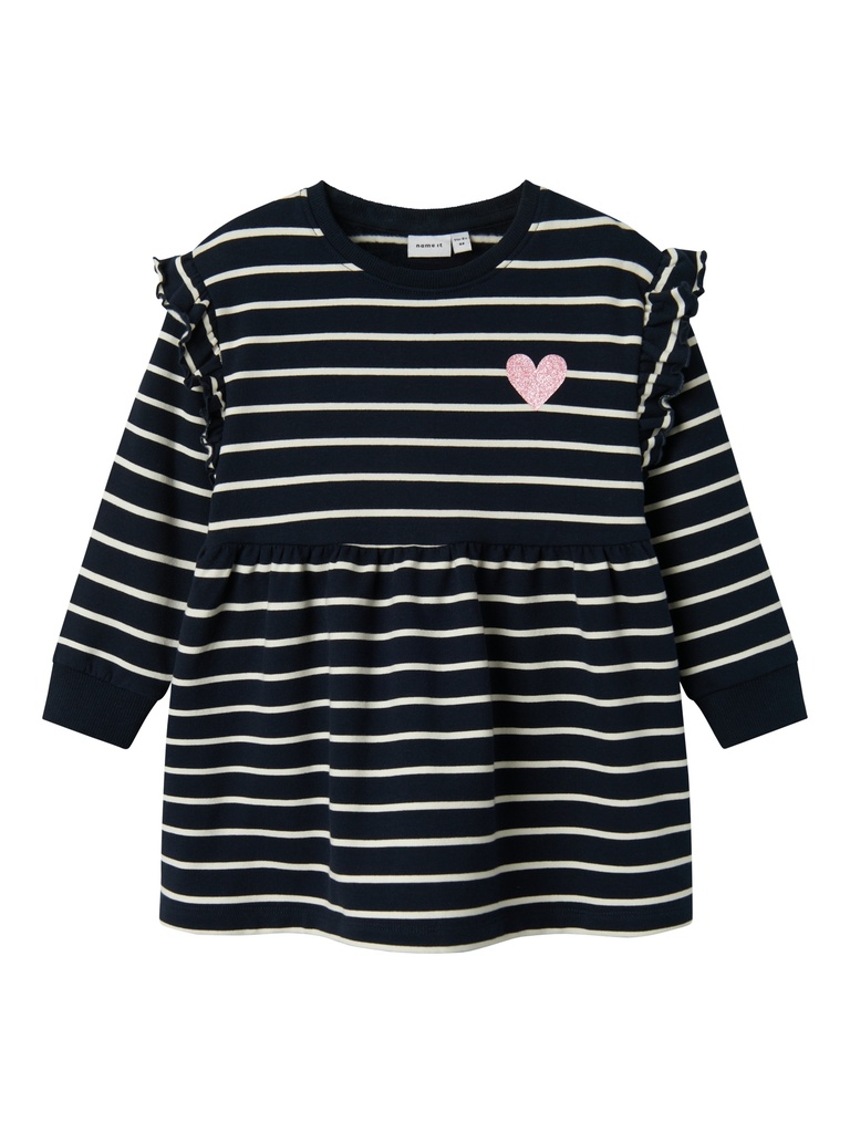 NAME IT MINI - NMF TORINA NREG SWE DRESS BRU PB - Dark Sapphire