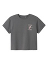 NAME IT KIDS - NKF JILL ROLLINGS SS NREG TOP BOX UNV - Lava Smoke