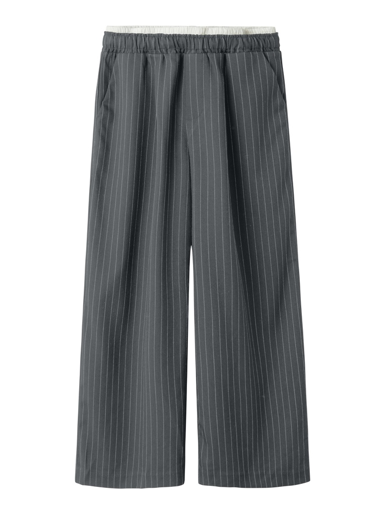 NAME IT KIDS - NKF TENGRUN WIDE PANT - Lava Smoke WHITE