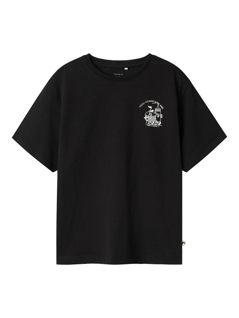 NAME IT KIDS - NKM TOBOBBI SS NREG TOP BOX - Black