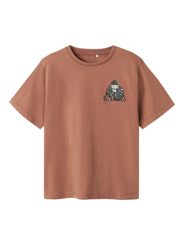 NAME IT KIDS - NKM TIALFA SS NREG TOP BOX - Burlwood