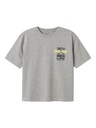 NAME IT KIDS - NKM TIBILBO SS RLX TOP - Grey Melange