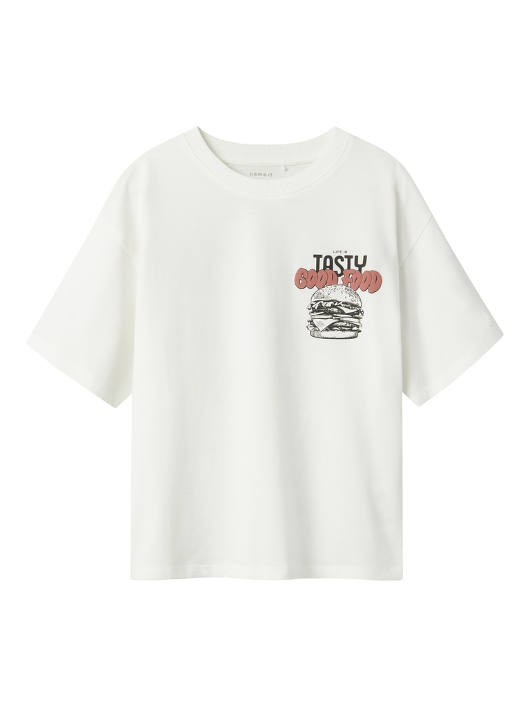 NAME IT KIDS - NKM TIBILBO SS RLX TOP - Cloud Dancer