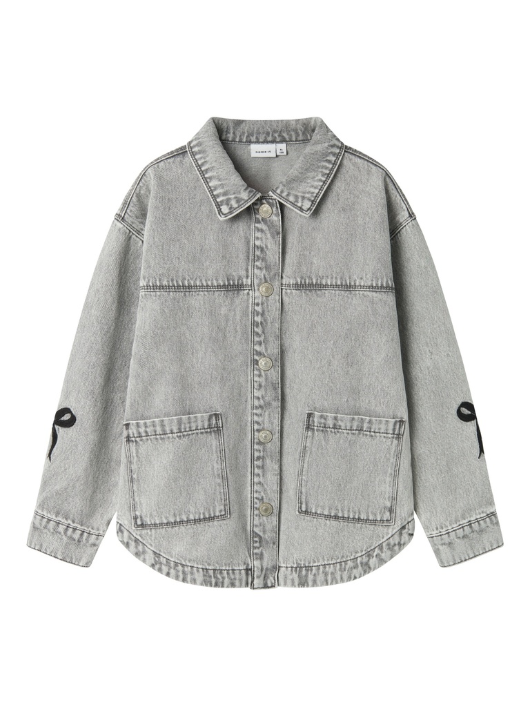 NAME IT KIDS - NKF GLORIA DNM EMB JACKET 7511-ZA T - Light Grey Denim