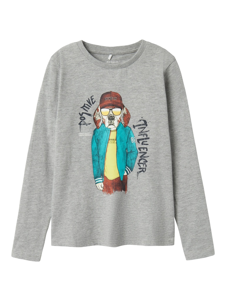 NAME IT KIDS - NKM SEMONS LS NREG TOP - Grey Melange