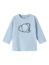 NAME IT BABY - NBM BROR LS TOP - Cerulean