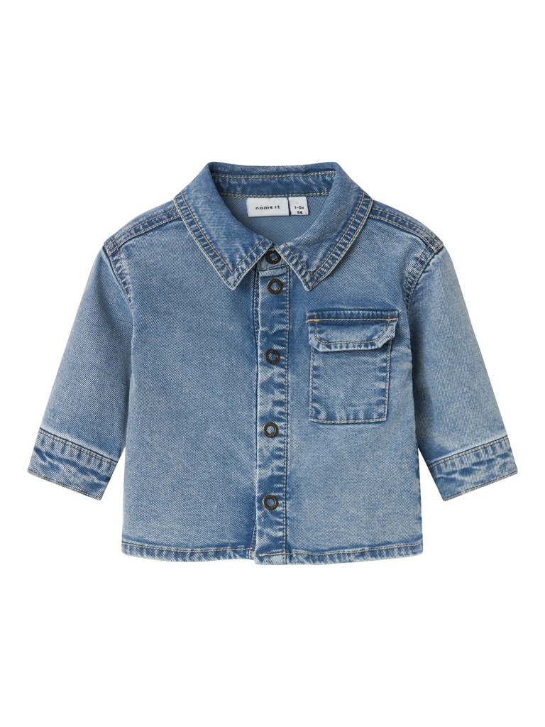 NAME IT BABY - NBM KNUD DNM LS SHIRT 2727-YB B - Medium Blue Denim