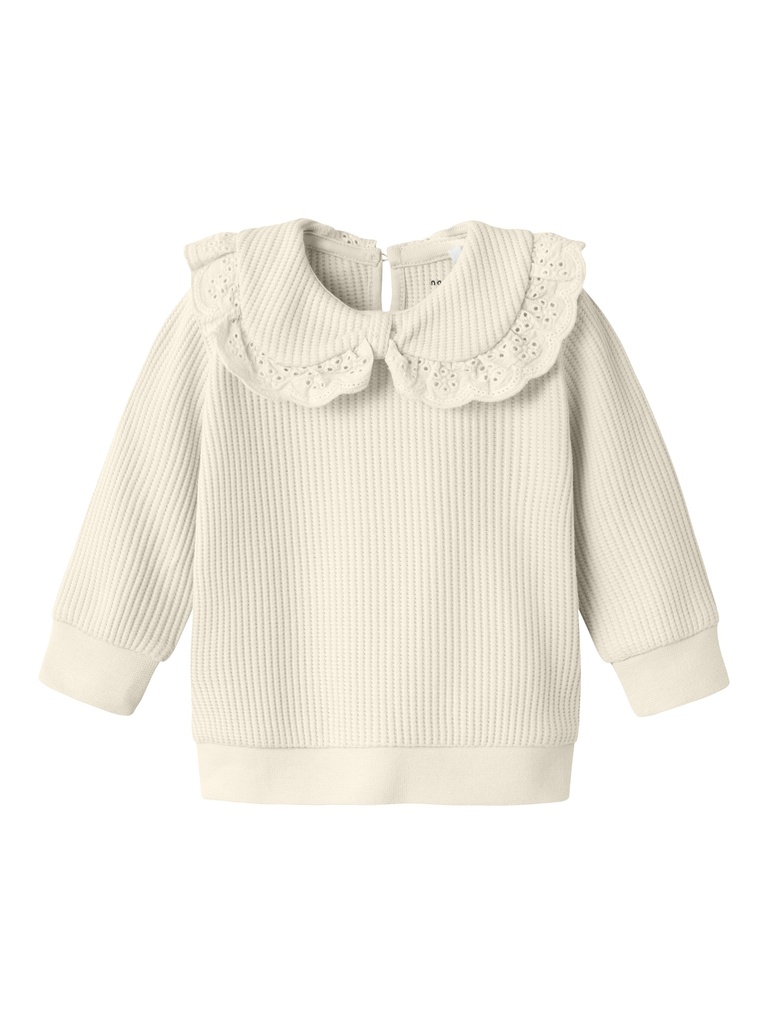 NAME IT BABY - NBF TURBIA LS SWEAT - Summer Sand