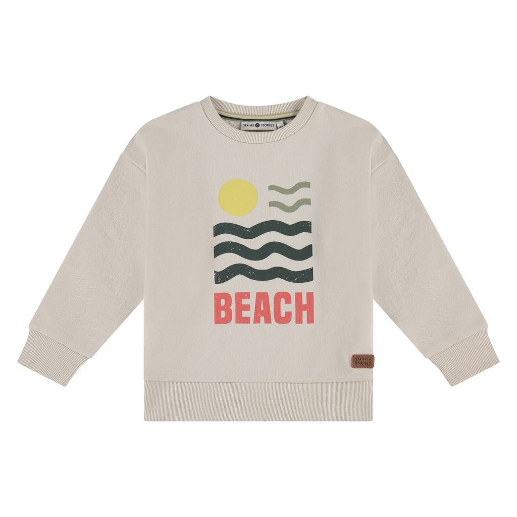 Stains & Stories - boys sweatshirt - bone - SSA25207421-SSA-00014
