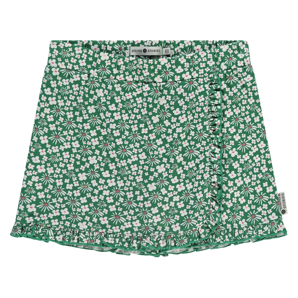 Stains & Stories - girls skort - grass - SSA25208238-SSA-00034