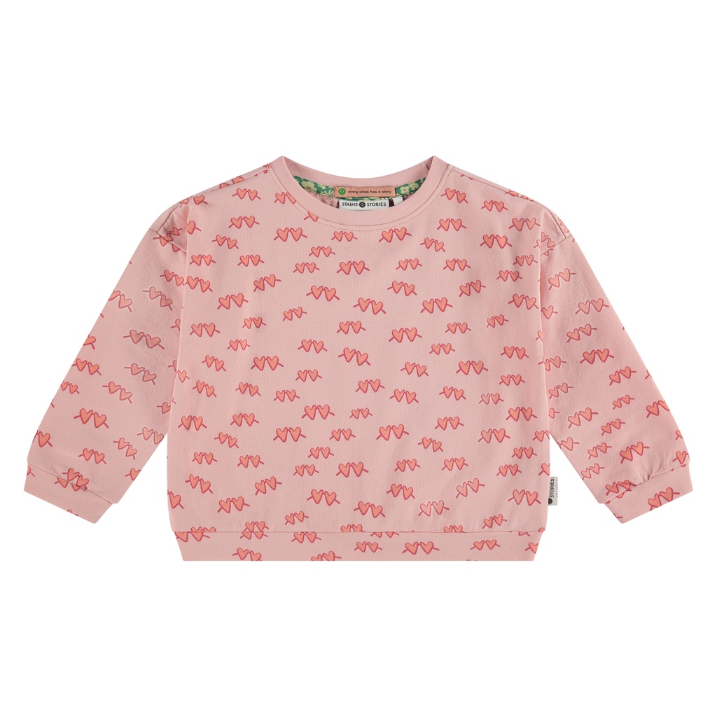 Stains & Stories - girls sweatshirt - blush - SSA25208420-SSA-00063