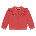 Stains & Stories - girls sweat cardigan - scarlet - SSA25208426-SSA-00061