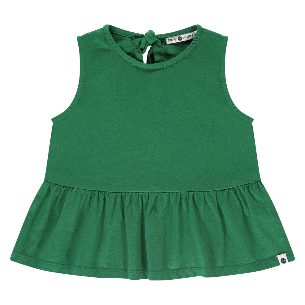 Stains & Stories - girls t-shirt sleeveless - grass - SSA25208634-SSA-00034