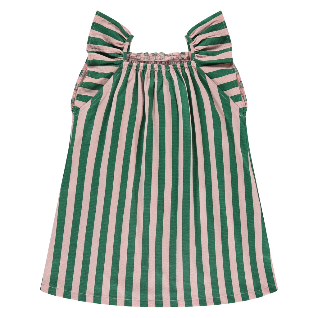 Stains & Stories - girls dress short sleeve - blush - SSA25208722-SSA-00063