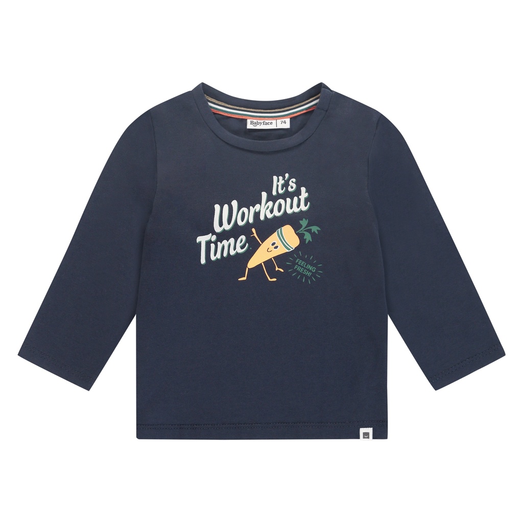 Babyface - baby boys t-shirt long sleeve - navy - BBE25127607-BBE-00022