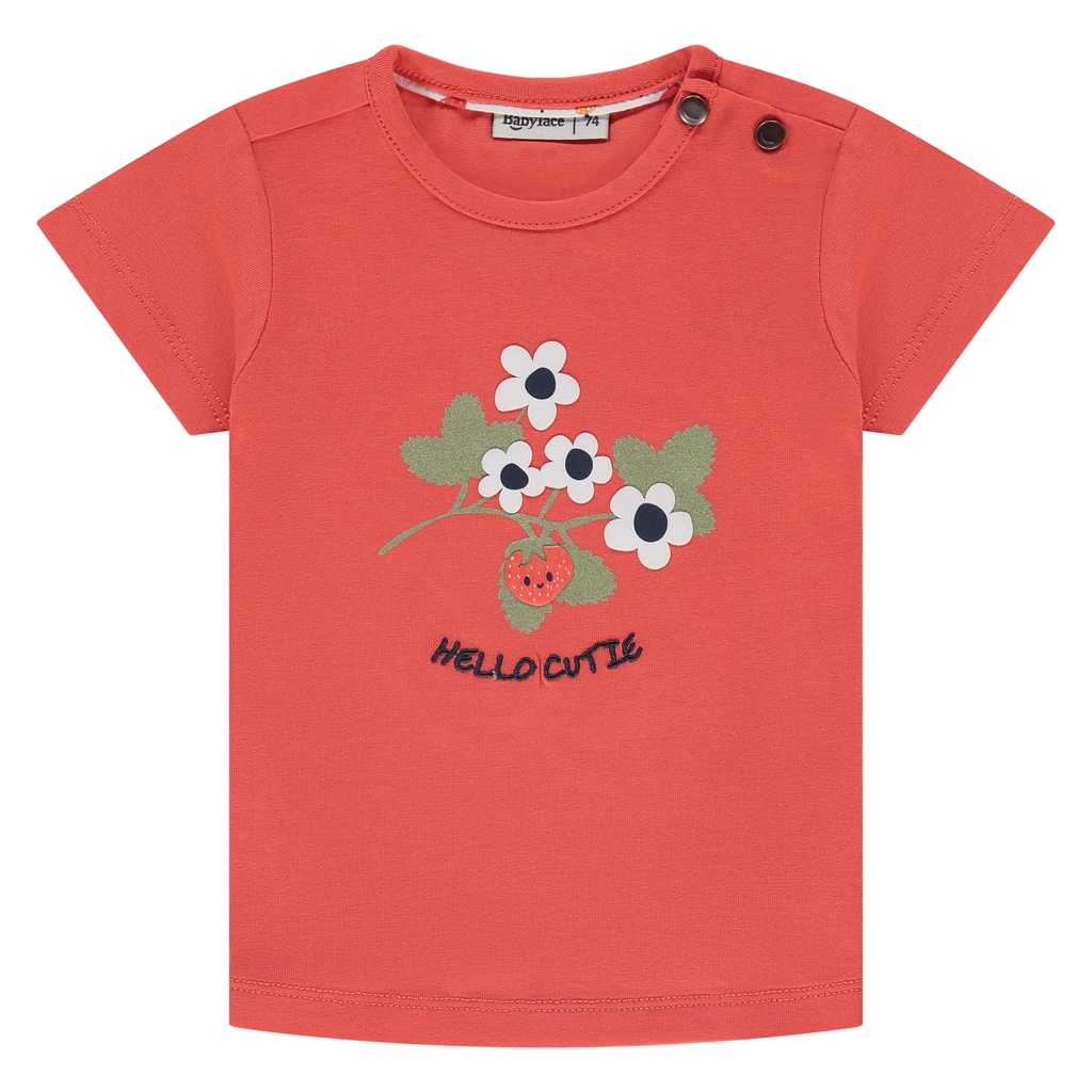 Babyface - baby girls t-shirt short sleeve - grapefruit - BBE25128606-BBE-00217