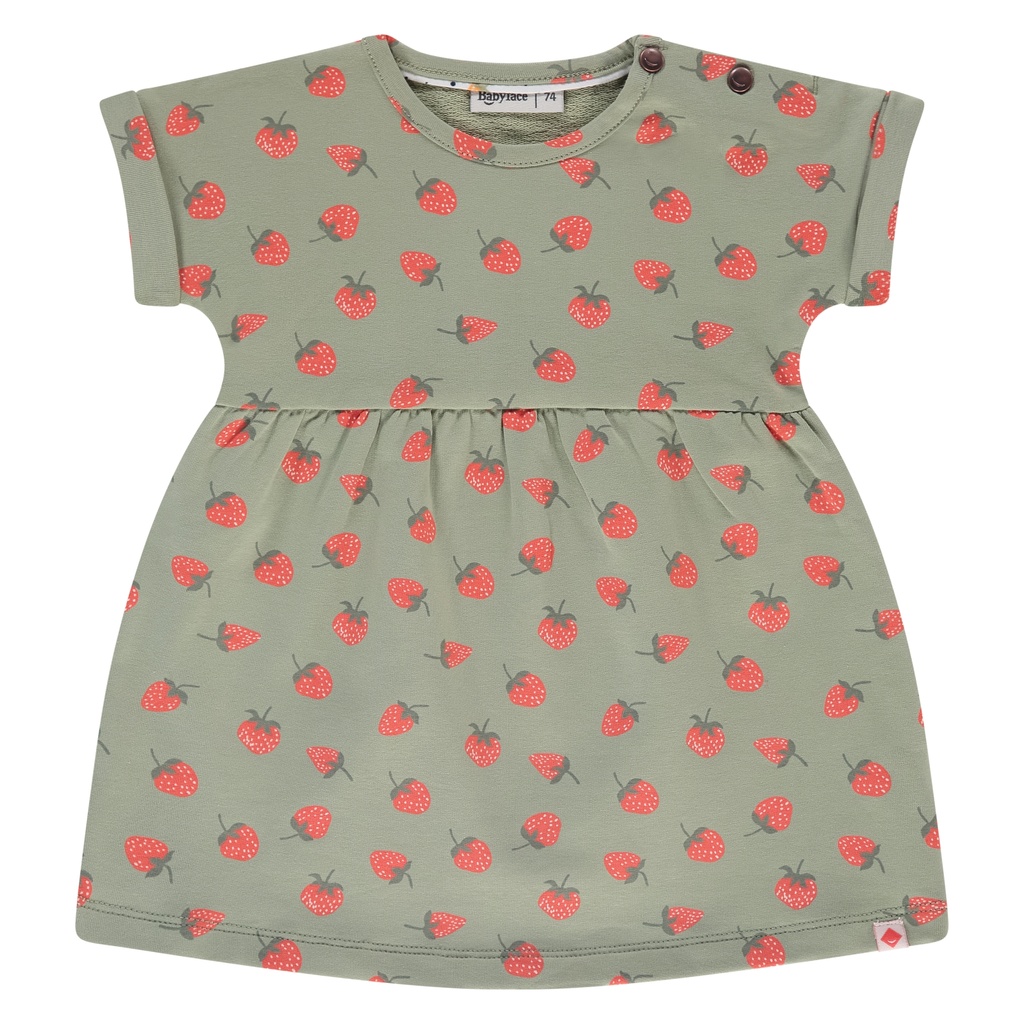 Babyface - baby girls dress short sleeve - pistachio - BBE25128702-BBE-00218