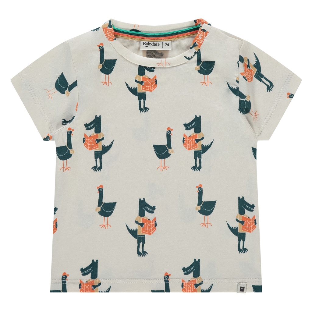 Babyface - baby boys t-shirt short sleeve - off white - BBE25327645-BBE-00024