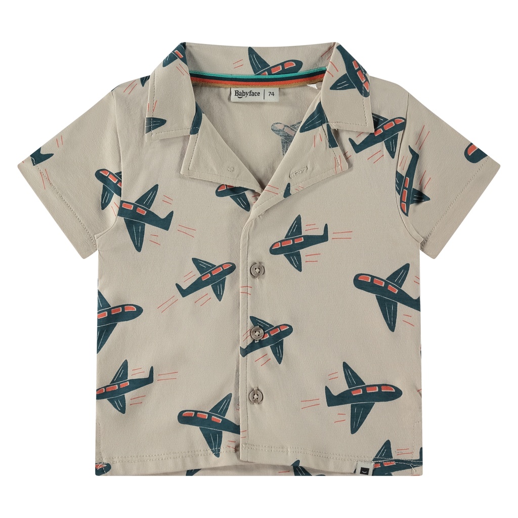 Babyface - baby boys shirt short sleeve - shell - BBE25327657-BBE-00267