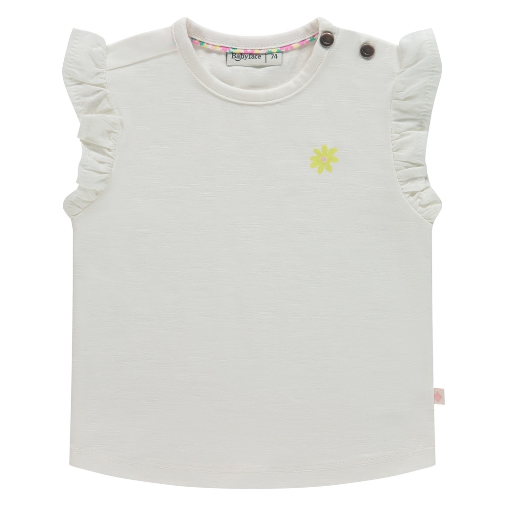 Babyface - baby girls t-shirt short sleeve - ivory - BBE25328646-BBE-00138