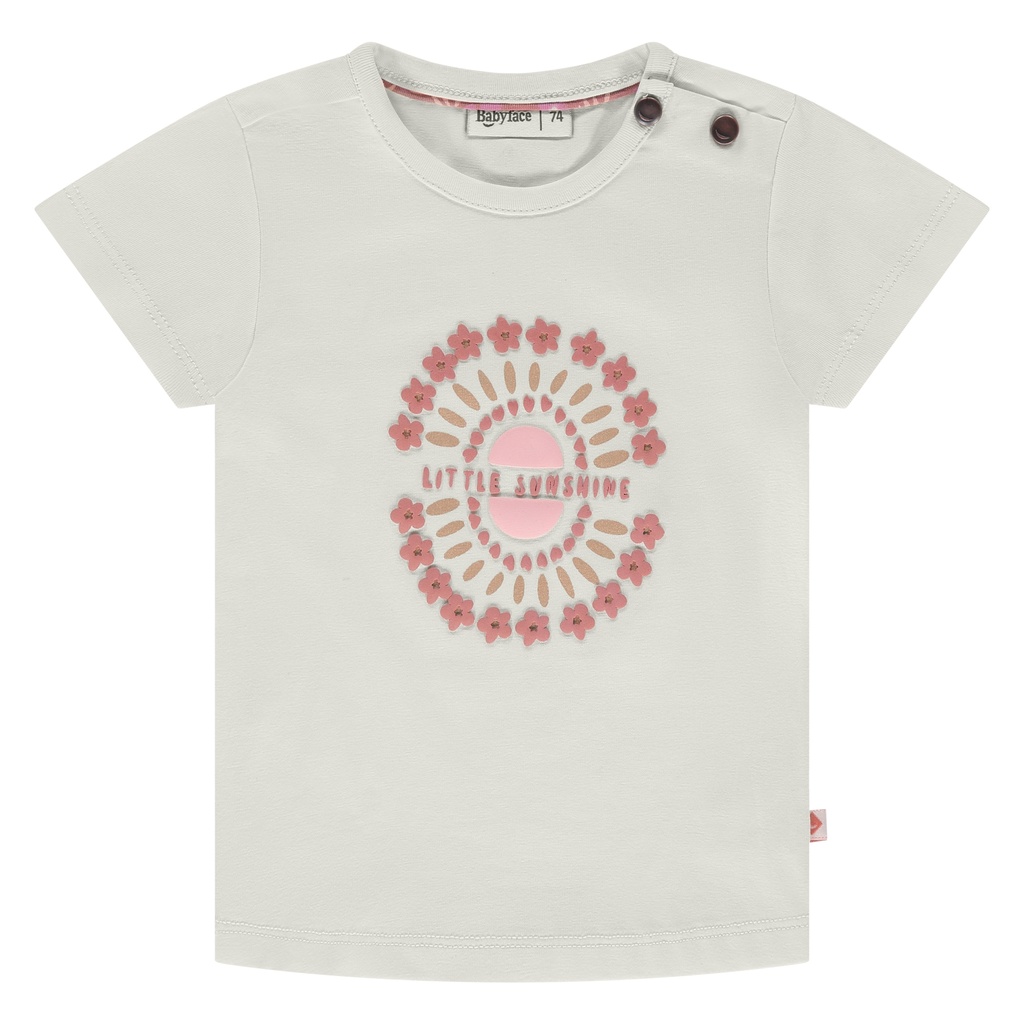 Babyface - baby girls t-shirt short sleeve - creme - BBE25228628-BBE-00146