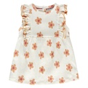 Babyface - baby girls dress short sleeve - creme - BBE25228724-BBE-00146