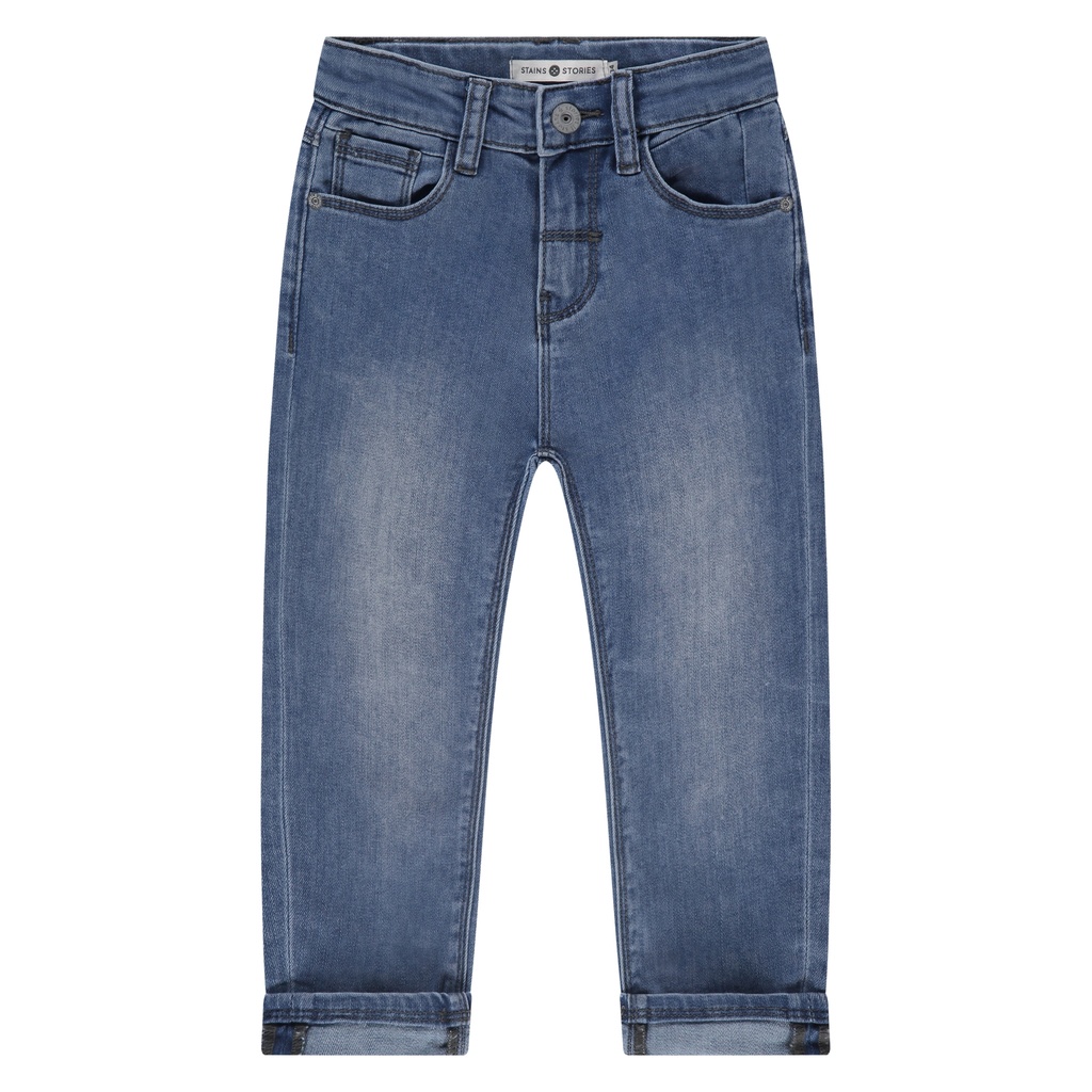 Stains & Stories - boys denim pants - medium denim - SSA25107205-SSA-00057