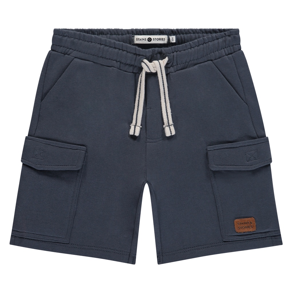 Stains & Stories - boys sweat short - night - SSA25107215-SSA-00048