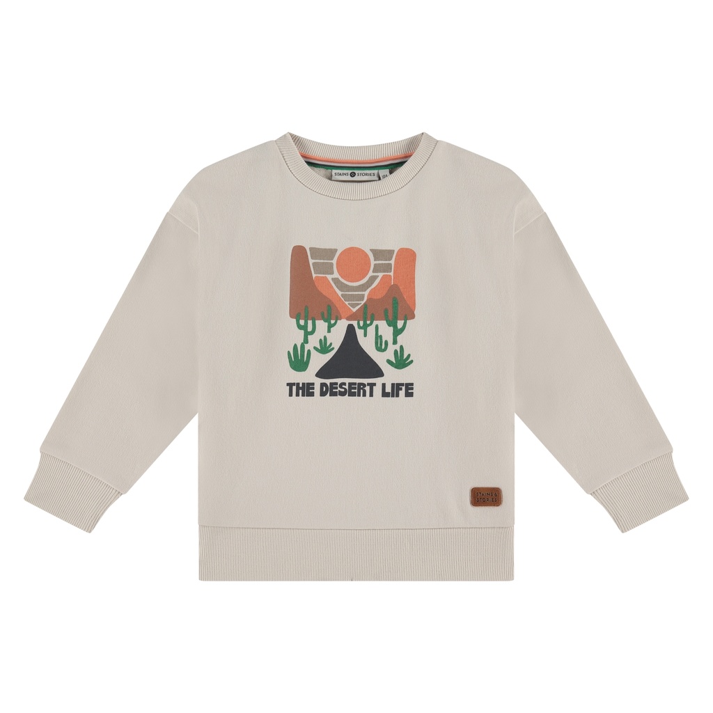 Stains & Stories - boys sweatshirt - bone - SSA25107405-SSA-00014
