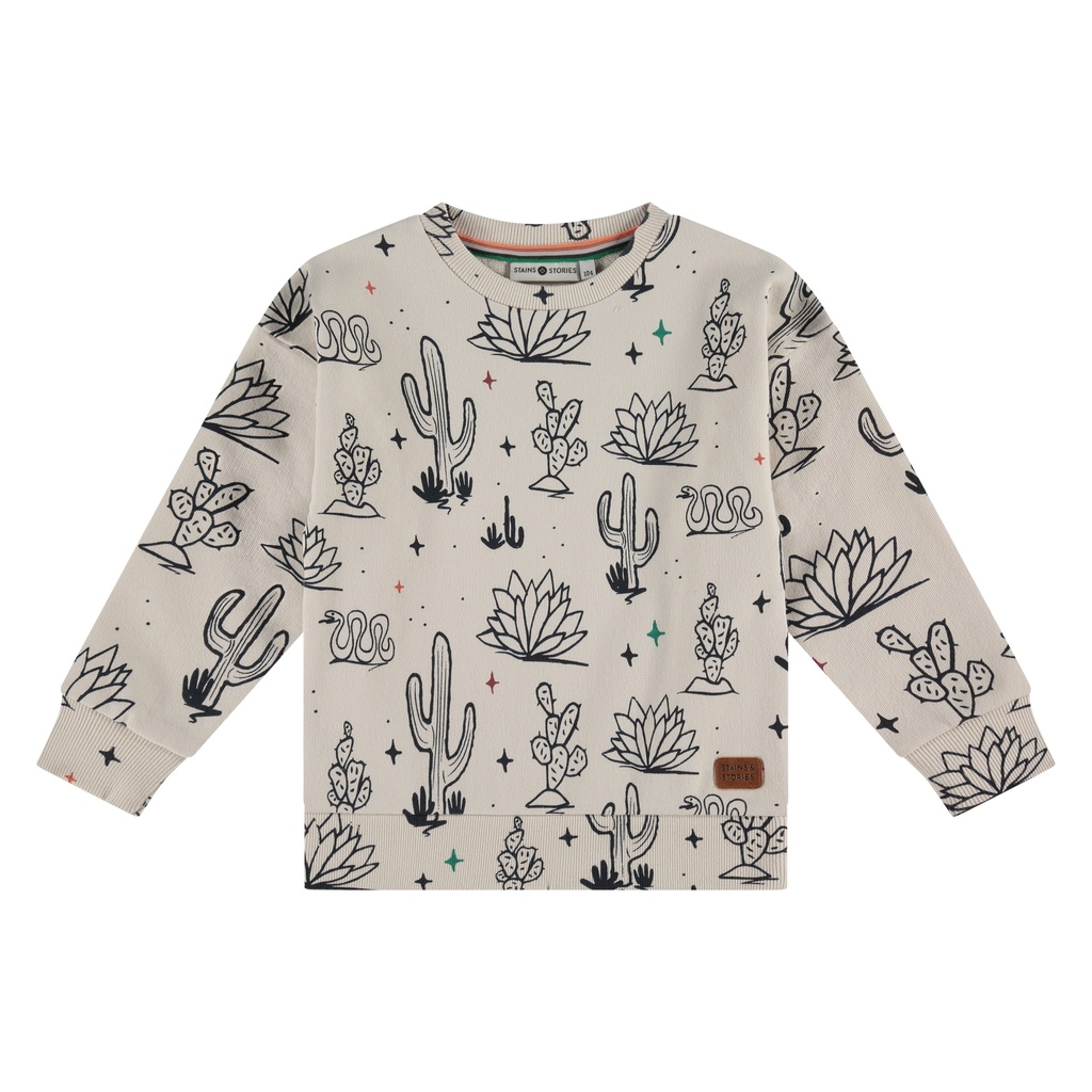 Stains & Stories - boys sweatshirt - bone - SSA25107409-SSA-00014