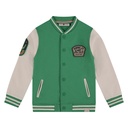 Stains & Stories - boys sweat cardigan - grass - SSA25107411-SSA-00034