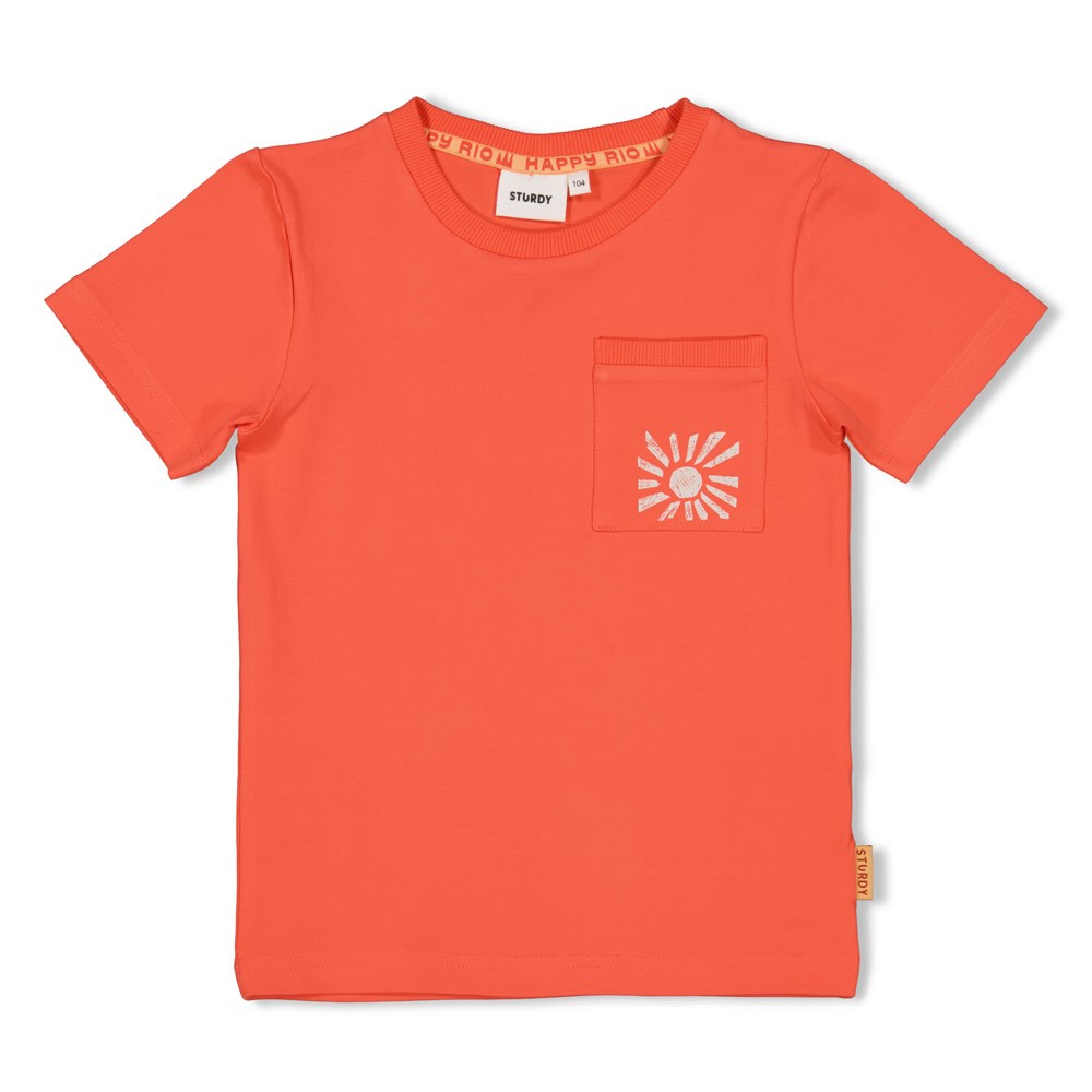 Sturdy - T-shirt - Happy Rio - Koraal - 71700464
