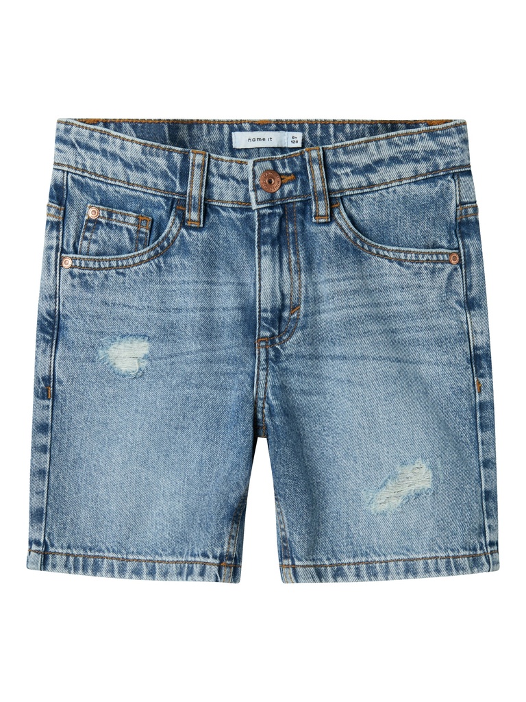 NAME IT KIDS - NKM SILAS LOOSE DNM L SHORTS 7998-BE NOOS - Medium Blue Denim Detail