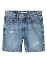 NAME IT KIDS - NKM SILAS LOOSE DNM L SHORTS 7998-BE NOOS - Medium Blue Denim Detail