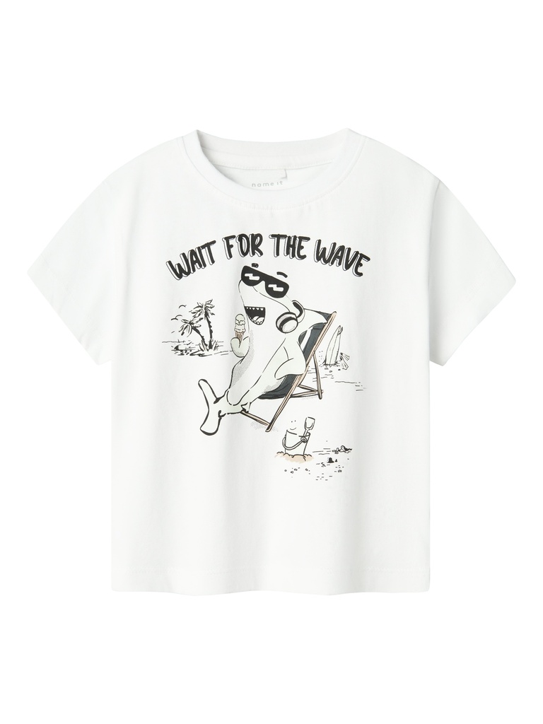 NAME IT MINI - NMM ZEKLA NREG SS TOP - Bright White