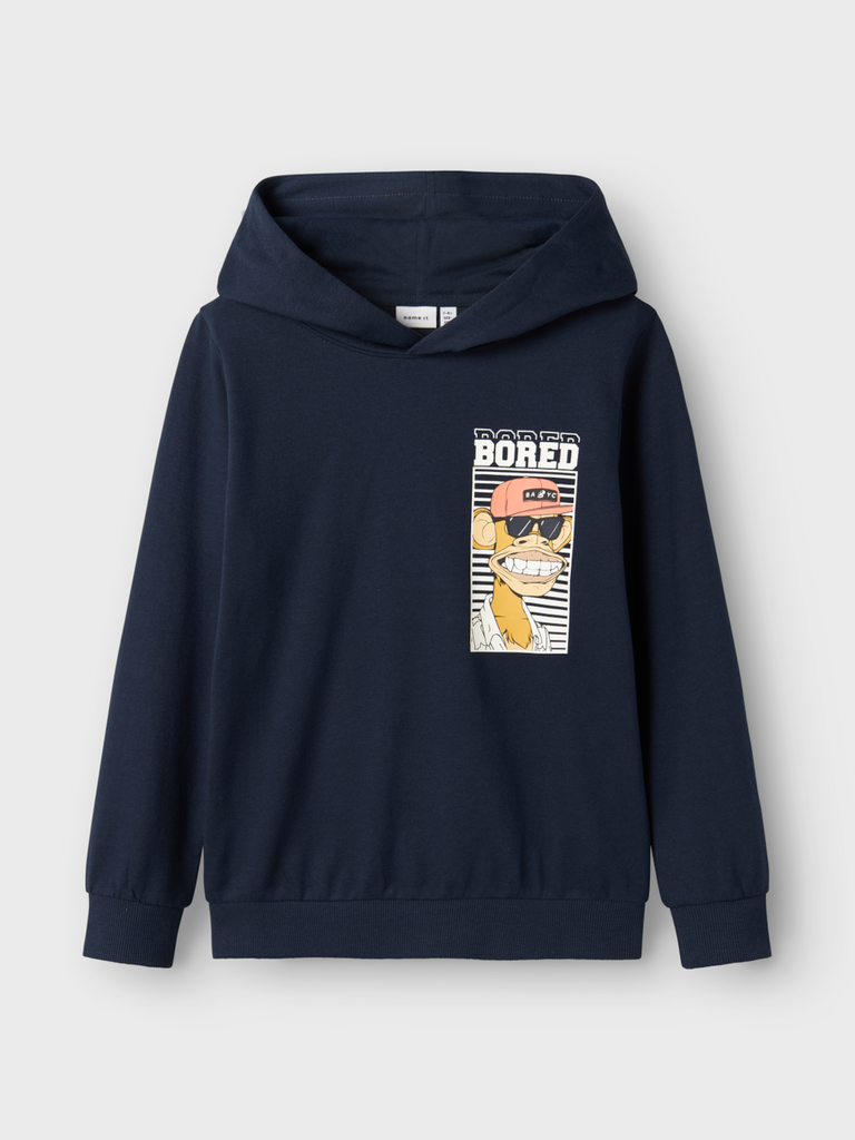 NAME IT KIDS - NKM MADDUX BOD NREG SWEAT WH UNB SKY - Navy Blazer